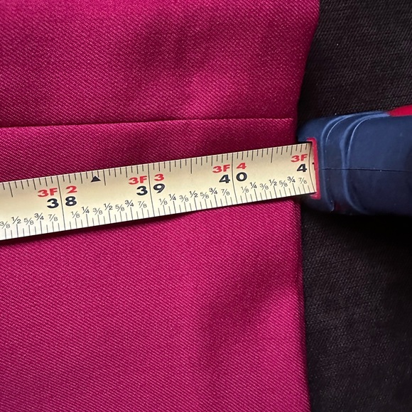 Jones Wear Essential Red NWT Crease In Front &.Back Wide & Straight Leg Sz 6 - Picture 15 of 15